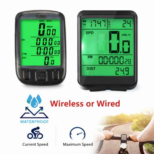 Bike Bicycle Speedometer Cycle Digital Odometer Computer Waterproof LCD Wireless