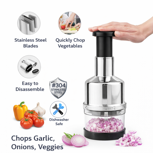 Vegetable Fruit Salad Onion Garlic Food Hand Chopper Cutter Slicer Peeler Dicer