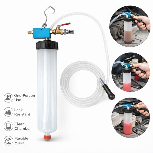 Fluid Vacuum Pump Brake Bleeder Tank Tool kit Oil Change Vehicle Car Extractor