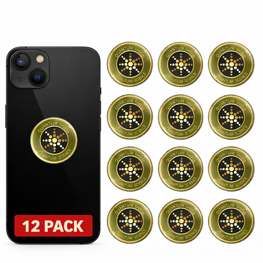 Quantum Anti Radiation Shield 5G EMF Protection - Phones Laptops - 12 Stickers