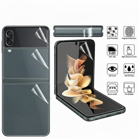 For Samsung Galaxy Z Flip 3 5G Soft Hydrogel Screen Protector HD Lens Cover Film