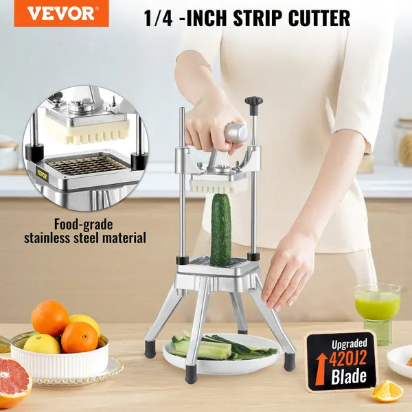 VEVOR Commercial Vegetable Chopper 1/4 Inch Stainless Steel Food Dicer