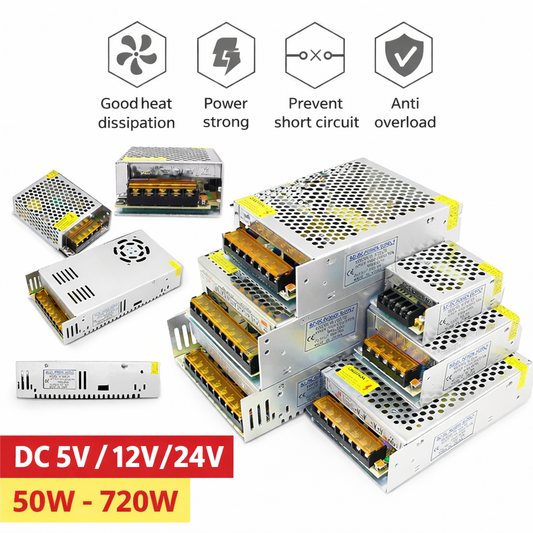 Switch Power Supply Transformer AC 110V To DC 5V 12V 24V Adapter For LED Strip