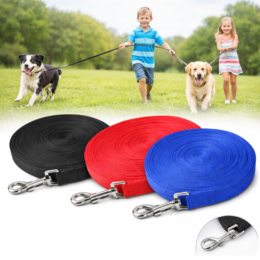 Dog Leash Long Obedience Recall Foot Feet Training Lead 6/15/23/33/50/100 FT