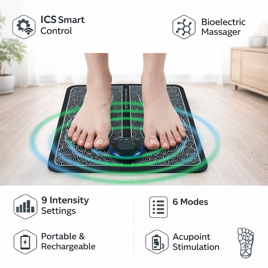 EMS Foot Massager Electric Deep Kneading Muscle Leg Pain Relax Reshaping Machine