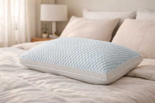 Cooling Ice Silk Pillow Breathable 3D Support Summer Sleep Sweat Resistant Bed Pillow