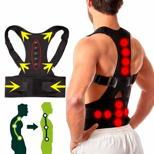Posture Corrector Support Magnetic Back Shoulder Brace Belt Band For Men Women