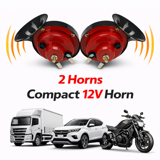2PC 12V 300DB Super Loud Train Air Horn Waterproof Motorcycle Car Truck SUV Boat