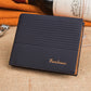 Mens Genuine Leather Trifold Wallet ID Window Credit Card Holder Bifold Purse