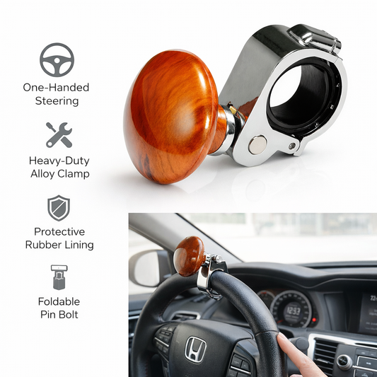 Steering Wheel Spinner Knob Handle Universal Heavy Duty Car Truck Power Grip