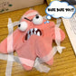 Grumpy Starfish Pink Kicking Plush Backpack Keychain Cute Funny Gift Pendant