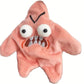 Grumpy Starfish Pink Kicking Plush Backpack Keychain Cute Funny Gift Pendant