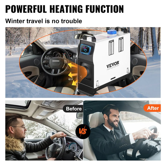 All-in-One Heater Diesel 8KW Parking Air One All Portable 12V Car LCD