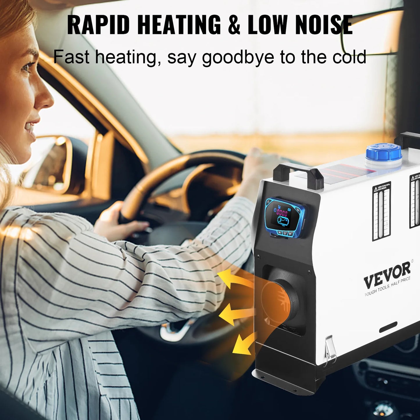 All-in-One Heater Diesel 8KW Parking Air One All Portable 12V Car LCD