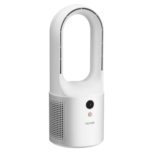 VEVOR Bladeless Desk Fan 12.99in USB Quiet 6 Speed Tower Fan Kids Safe